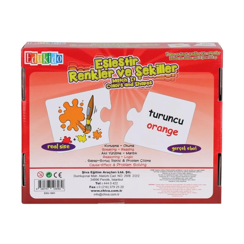 1001-CS Eşleştir Renkler ve Şekiller