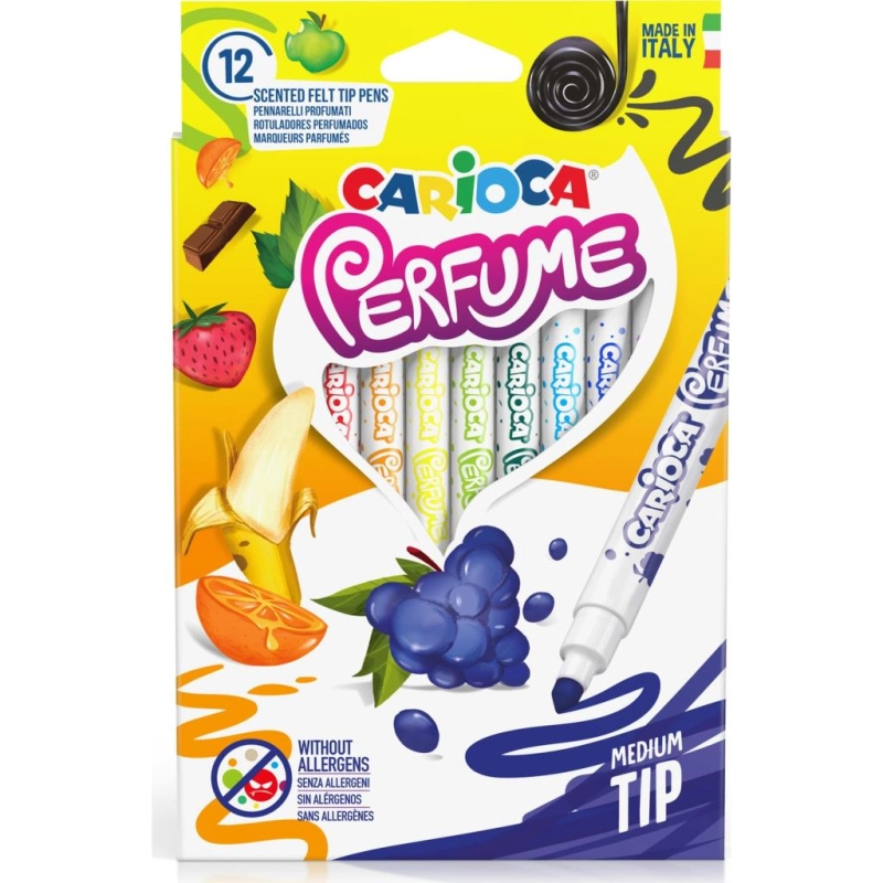 Carioca Kokulu Keçeli Boya Kalemi 12'li