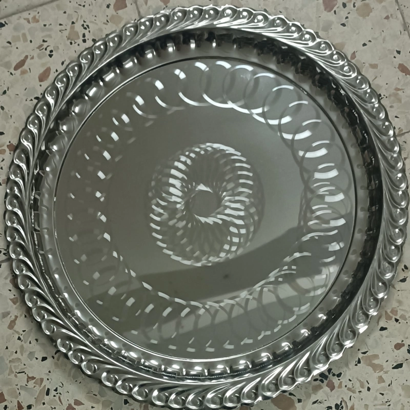 Çelik Sini Tepsi Yer Sofrası 47CM