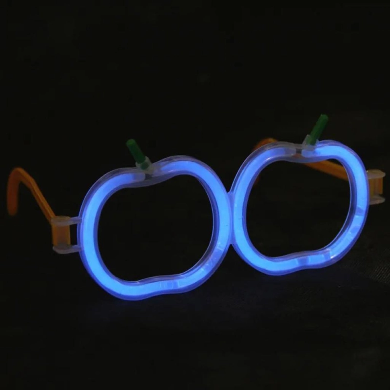   Glow Stick Elma Gözlük - Glow Partisi Gözlüğü - Glow Stick Gözlük 12 Adet