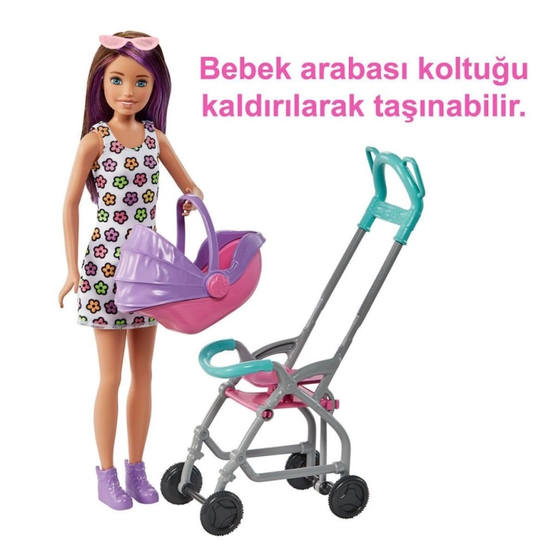 GXT34 Mor Saçlı Skipper Bebek Bakıcısı  ve Oyun Seti