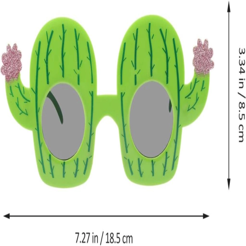 Kaktüs Temalı Hawaii Yaz Partisi Gözlüğü 8.5x18.5 cm