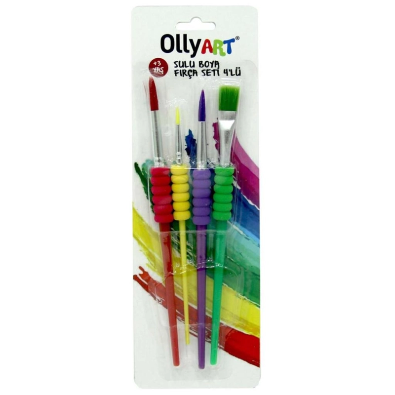 Ollyart Sulu Boya Fırça Seti 4'lü