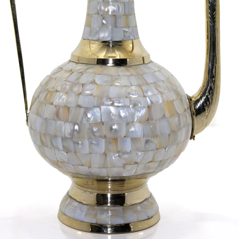 Pirinç Sedefli İbrik 55 Cm