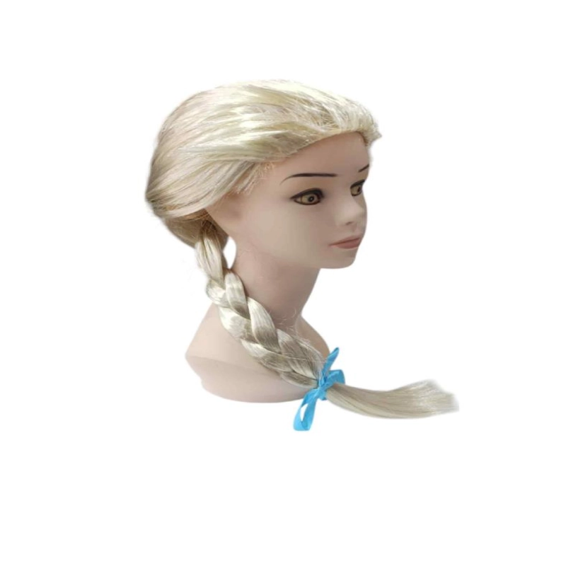 Platin Altın Dore Renk Karlar Ülkesi Elsa Frozen Peruğu Çocuk Boy
