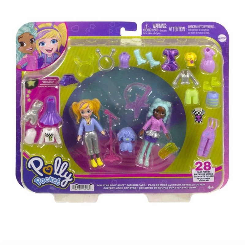 Polly Pocket ve Arkadaşları Farklı Moda Aksesuarları Oyun Setleri