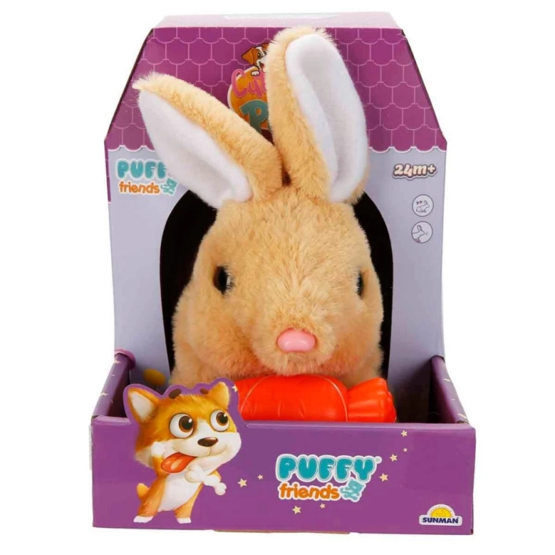 Sesli ve Hareketli Peluş Tavşan