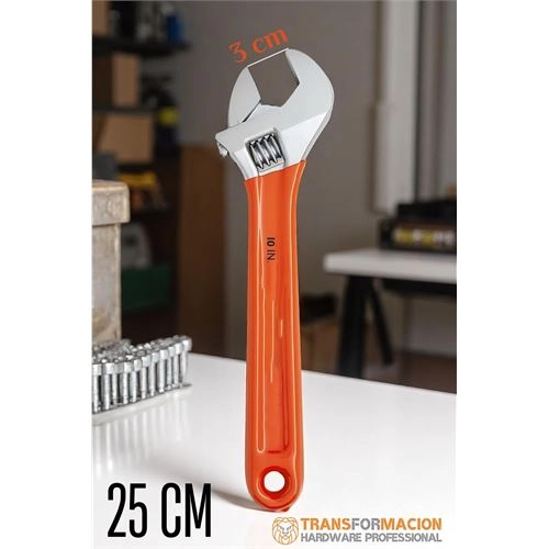 3 cm Ağız Kurbağacık - İngiliz Anahtarı 10 İnç 25 cm