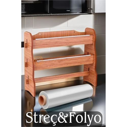 3 lü Ahşap Folyoluk Streçlik 719350
