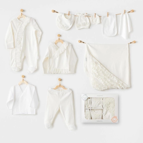 AC25311 Newborn Chic Girl 10'Lu Hastane Çıkışı Ekru