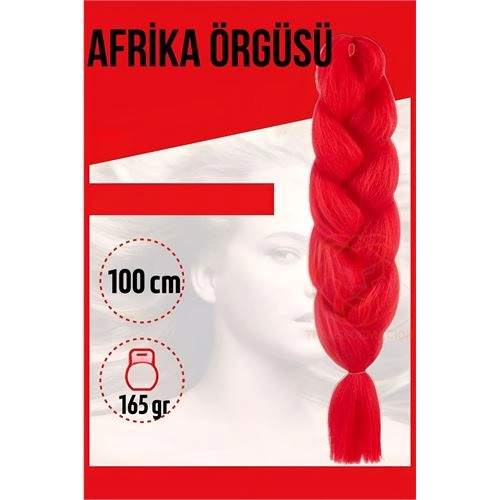 Afrika Örügüsü Rasta 100 Cm 165 Gr 1095 Kırmızı