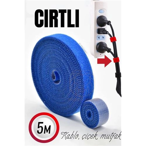 Cırtlı Kablo Sabitleyici Düzenleyici 5 metre