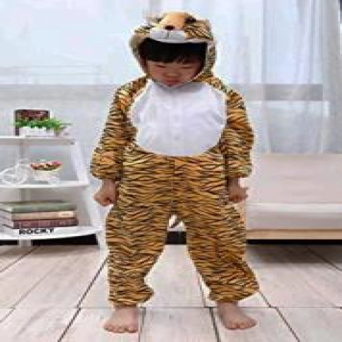 Çocuk Kaplan Kostumu - Aslan Kostümü 4-5 Yaş 100 cm