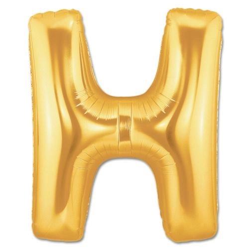 H Harf Folyo Balon Altın Renk  40 inç