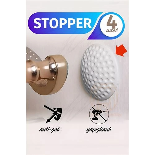 Kapı Stopperi Golf Topu Model Kapı Çarpma Önleyici 4 Adet