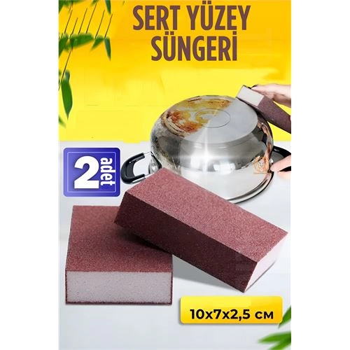 Nano Metal Ahşap Sert Yüzey Temizlik Süngeri 2 ADET