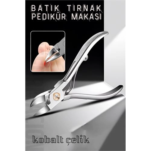 Pedikür Makası Tırnak Batık Makası Kobalt Çelik Profesyonel