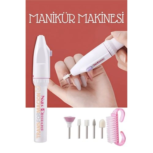 Pilli Manikür Makinesi Tırnak Törpü Seti
