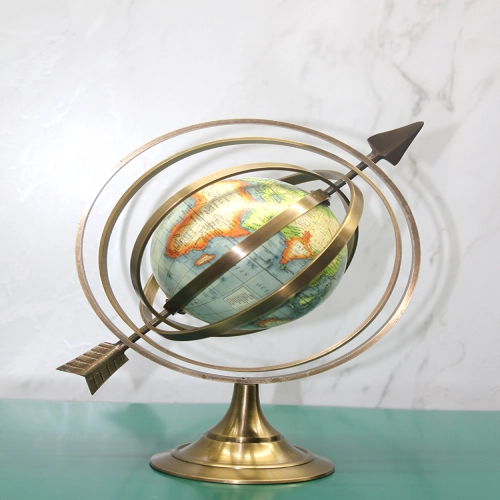 Pirinç Dünya Küre Model 2