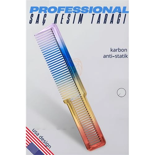 Saç Kesim Tarağı Saç Şekillendirme Düzeltme Tarağı RAINBOW