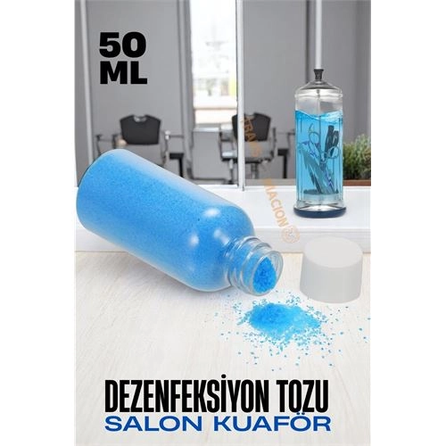 Salon Kuaför Dezenfeksiyon Tozu - Manikür Pedikür Berber Saç Tarak Kesme Makas Dezenfektanı Profesyonel Salon 
