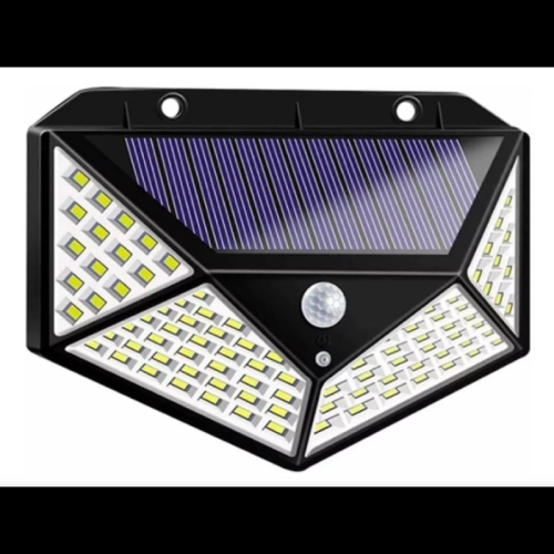 Solar Hareket Sensörlü Duvar Lambası 100 Led