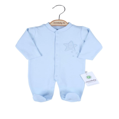 Yıldızlı Ayıcık Patikli Tulum 4807 Mavi