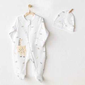 Andywawa AC25803 Little King Bebek Tulum Takım White
