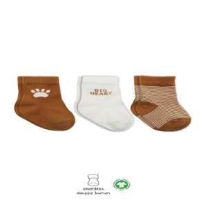 Bistyle 3'Lü Penye Soket Çorap BS10110 Hardal