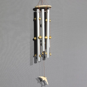 Boncuklu Metal Rüzgar Çanı Model 1