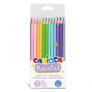 Carioca Pastel Renkli Kuru Boya Kalemi 12'li