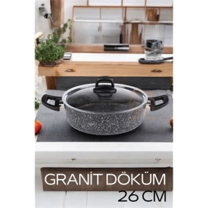 Eco Granit Döküm Basık Tencere 26 cm Dies Design