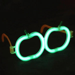   Glow Stick Elma Gözlük - Glow Partisi Gözlüğü - Glow Stick Gözlük 12 Adet