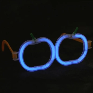   Glow Stick Elma Gözlük - Glow Partisi Gözlüğü - Glow Stick Gözlük 12 Adet