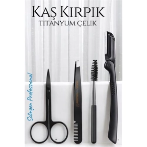 Kirpik Kaş Bakım Kiti Titanyum Çelik Solingen