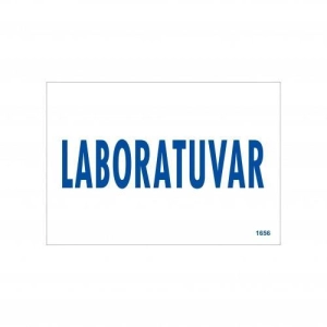 Laboratuvar Uyarı Levhası 17,5x25 KOD:1656