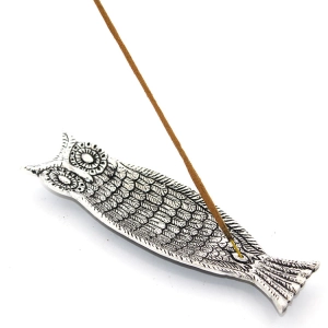 Metal Kayık Baykuş Tasarımı Tütsülük Model 1