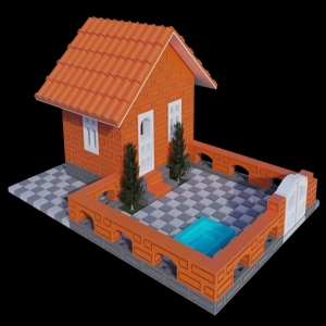 Minyatür Tuğla Yazlık Evi