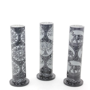 Obsidian Taşı İşlemeli Kule Tütsülük Model 2
