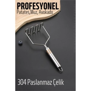 Patates Ezici 304 Paslanmaz Çelik Havuç Muz Avokado Ezici