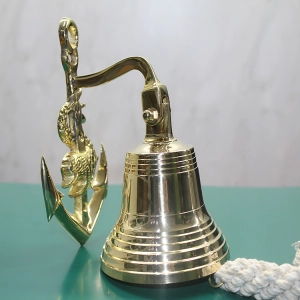 Pirinç Duvara Asmalı Çapalı Çan