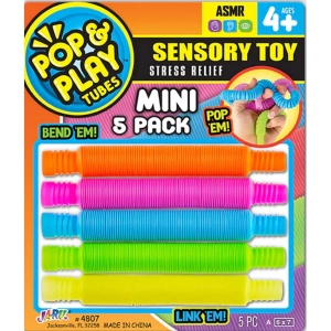 Pop & Play Tubes Duyusal Stres Oyuncağı Mini 5'li