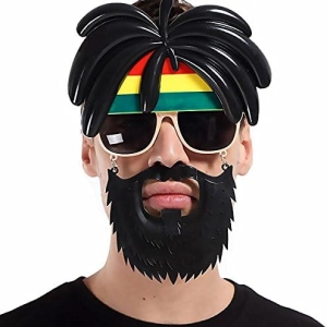 Rasta Peruklu Bob Marley Parti Gözlüğü