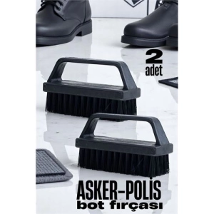 Sert Kıllı Asker-Polis Bot Fırçası - Leke Çıkarıcı Elbise Fırçası 2 ADET