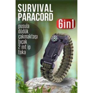 Survival Kit Paracord Kamp Kiti Hayatta Kalma Kamp Bilekliği