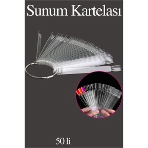 Takma Tırnak Sunum Kartelası ŞEFFAF