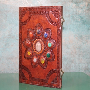 Taşlı Deri Defter Model 14