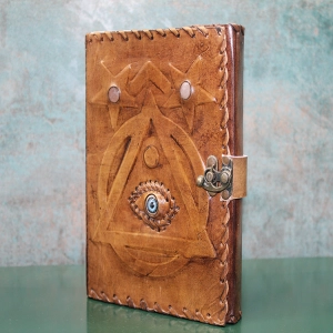 Taşlı Deri Defter Model 1